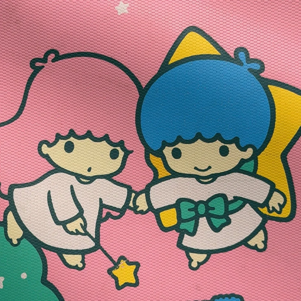 Vintage 1989 Sanrio Little Twin Stars Suitcase Kids Pink Kawaii Kiki Lala Bag